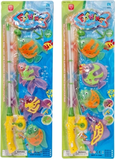 Lichtgevende kinderhengel met magnetische visjes