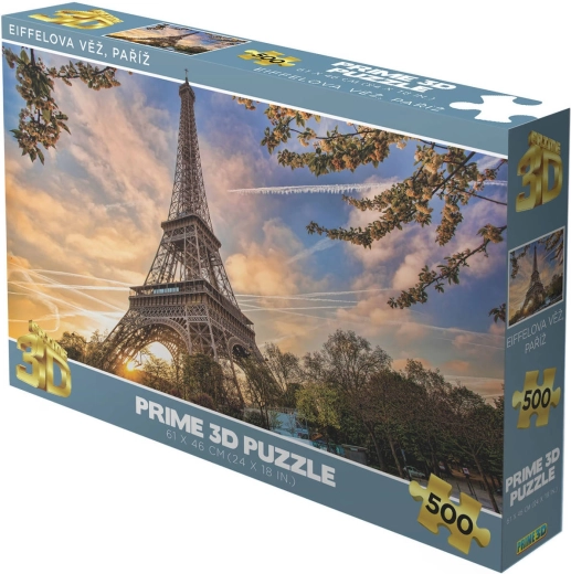 Prime 3D puzzel Eiffeltoren in Parijs holografisch 500 stukjes 61 × 46 cm