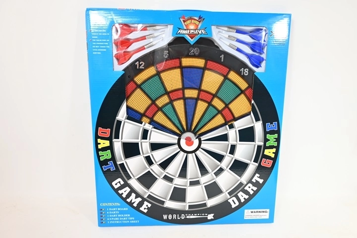 Dartbord 45 cm met darts in doos