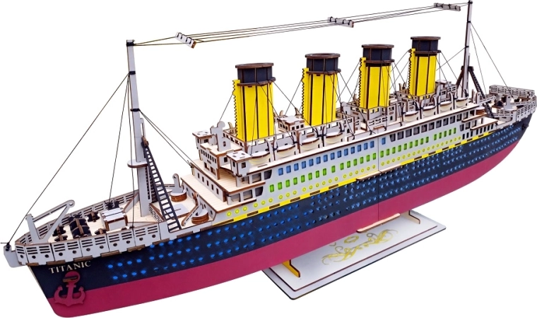 Woodcraft houten 3D-puzzel Titanic