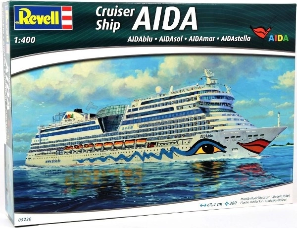 Plastic model van het schip AIDA Cruiser