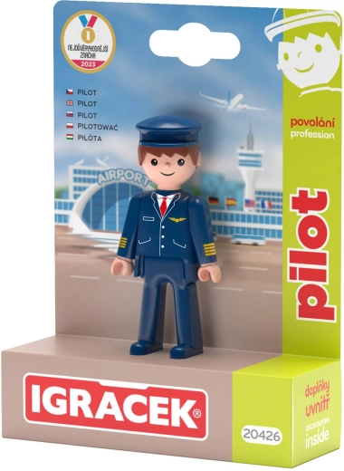 Efko Igráček piloot – figuur met accessoires