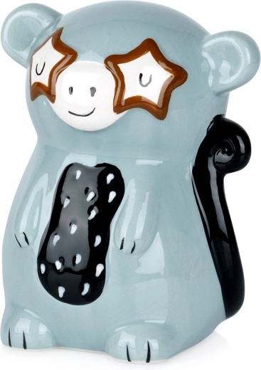 Keramische spaarpot aapje