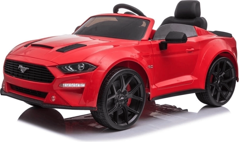 Elektrische kinderauto Ford Mustang, gelakt rood