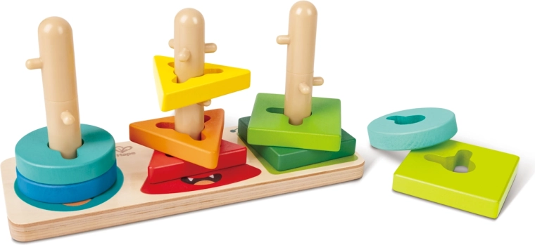 Basisvormen op een bord