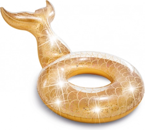 Opblaasbare ring in de vorm van een vin met glitters