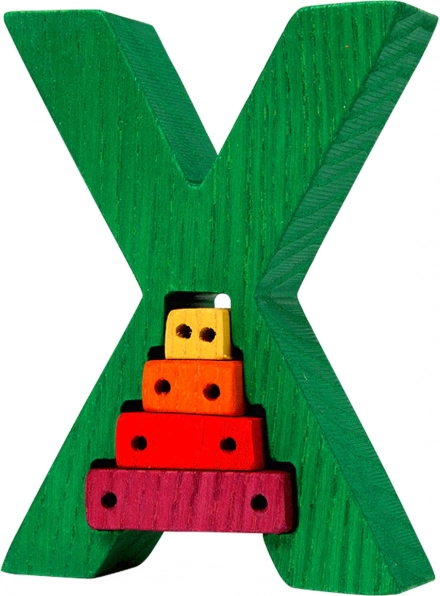 Inlegpuzzel Fauna Alfabet letter X xylofoon