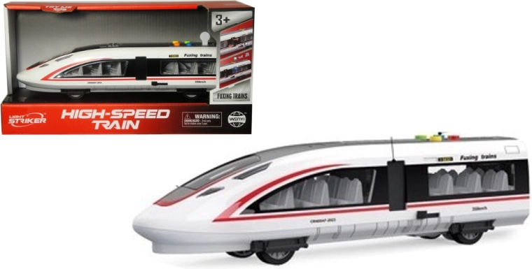 Licht- en geluidsrailbus – kinderspoortrein met openslaande deuren