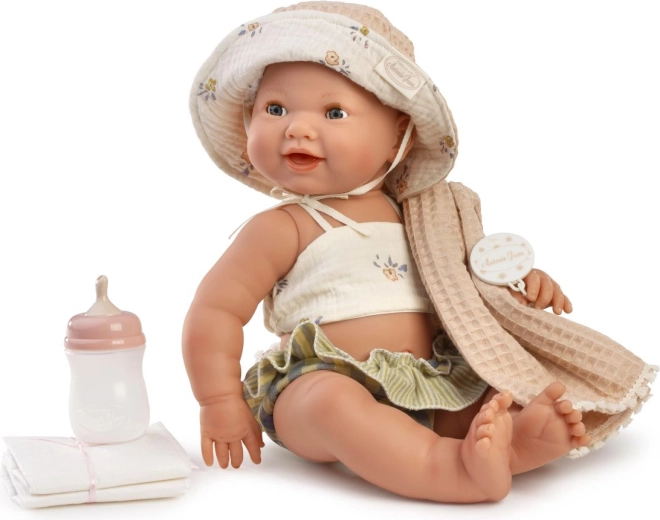Antonio Juan Mia knipperende en plassende realistische baby 42 cm