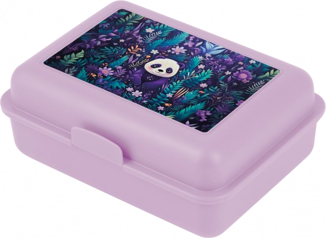 Broodtrommel met jungle- en pandamotief