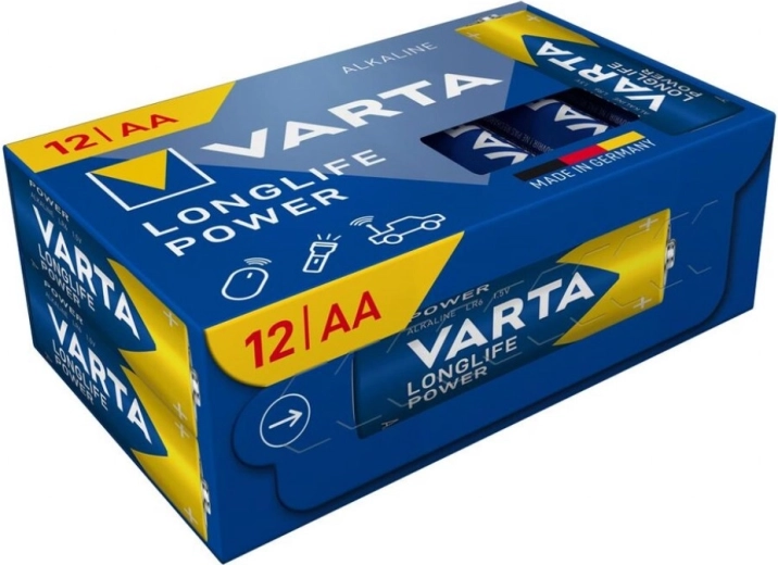 Alkaline batterijen AA VARTA Longlife Power, 12 stuks