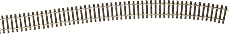 Roco flexibele rail F4 met houten dwarsliggers