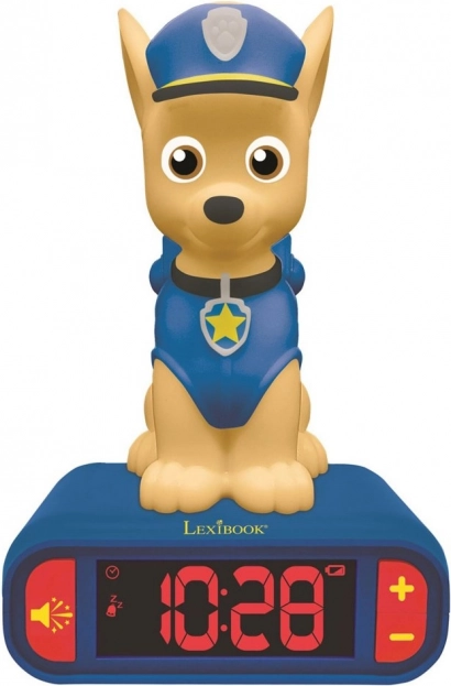 Kinderwekker Paw Patrol met nachtlampje