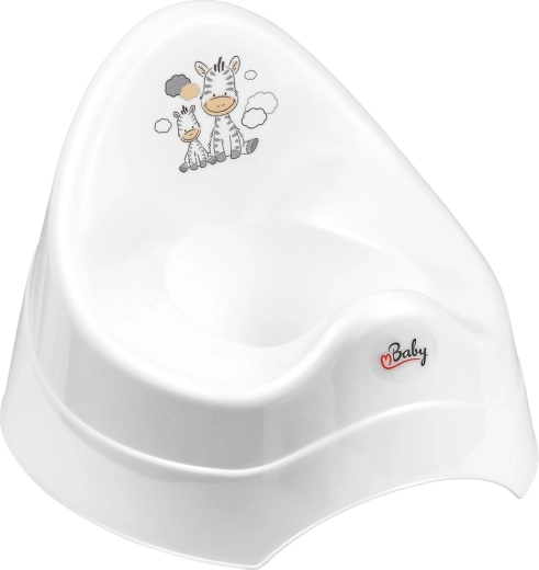 Maltex potje met muziek Zebra wit