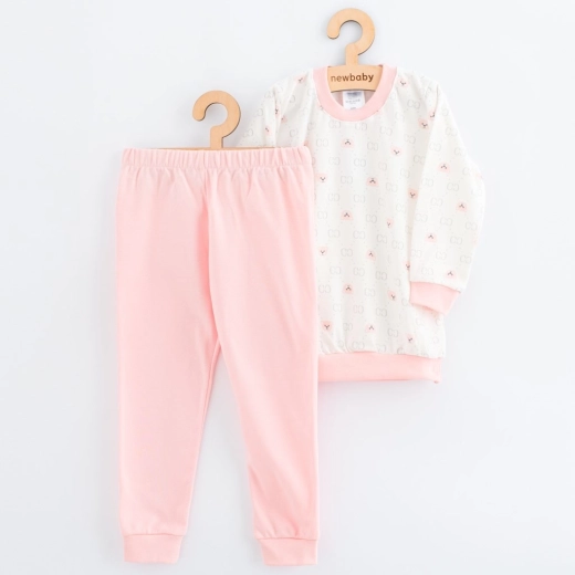 Kinderpyjama van katoen New Baby roze beertje 128/134