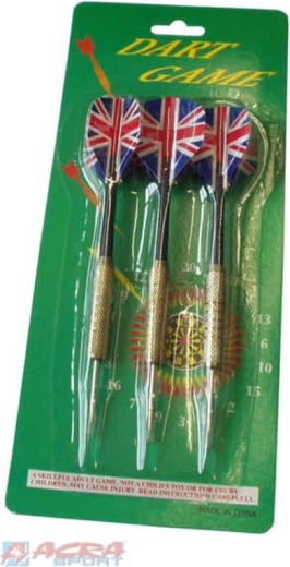 Acra wedstrijd-darts met metalen punt 18 g - 3 stuks