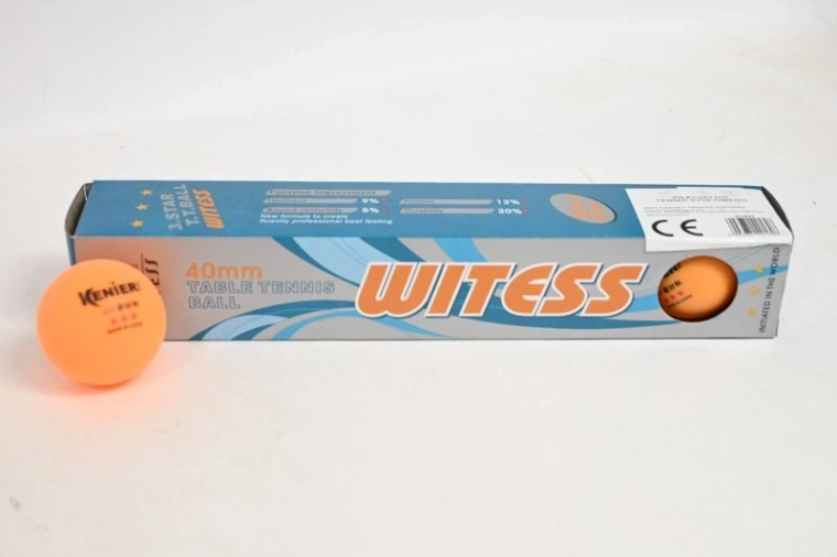 Oranje tafeltennisballen (pingpong) 6 stuks