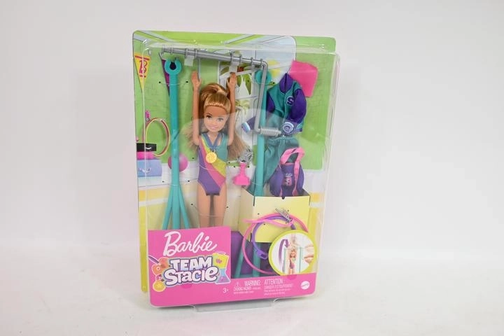 Barbie team Stacie – gymnastiekset met rekstok en accessoires
