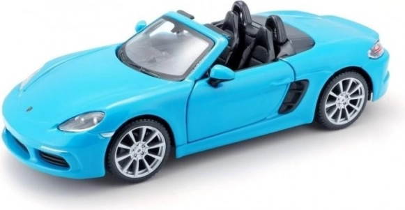 Porsche 718 Boxster 1:24 blauw model BBurago