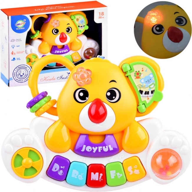 Kleurrijk kinderpianootje met vrolijke dierengeluiden – Kleurrijk