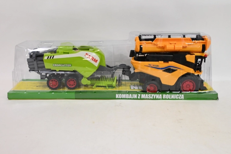 Speelgoedset: maaidorser met landbouwmachine