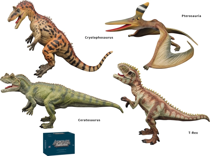 Dinosauruswereld dinosaurusfiguren 4 soorten Sparkys