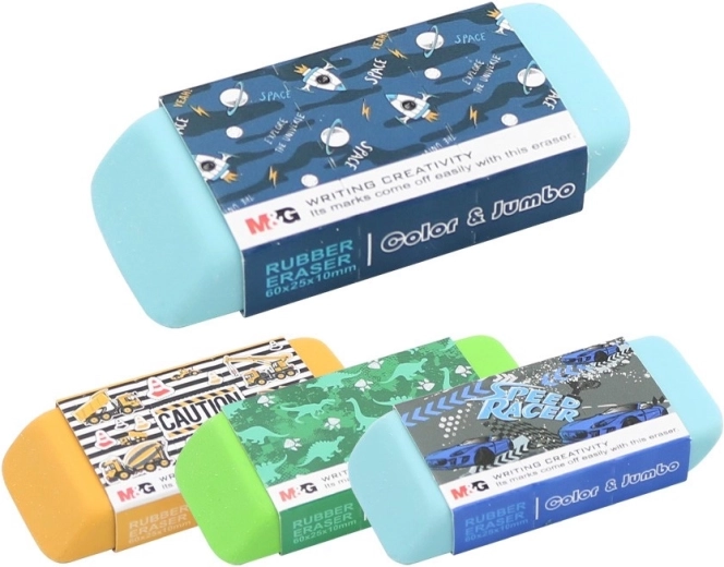 Gekleurde gum om te wissen - 1 stuk