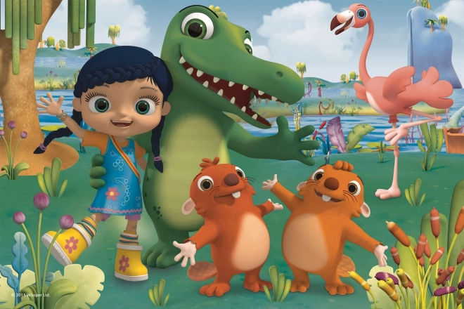 Trefl puzzel Wissper en dierenvrienden maxi 24 stukjes