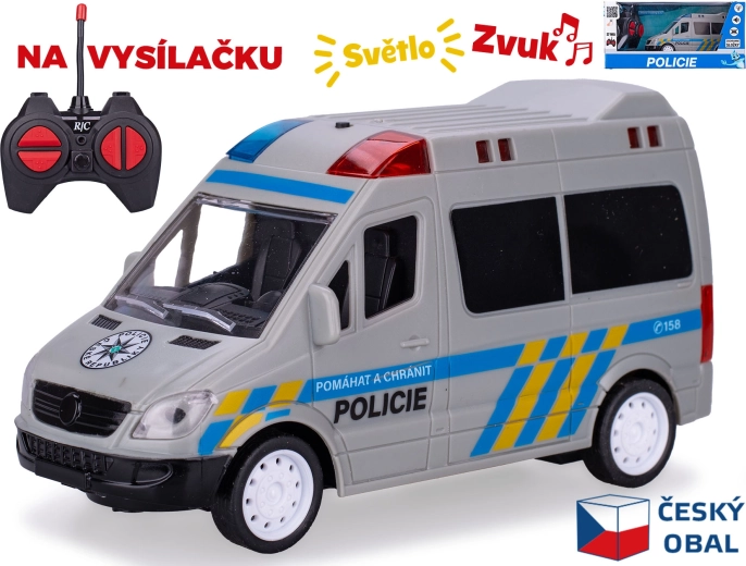 RC politiewagen 17 cm met afstandsbediening