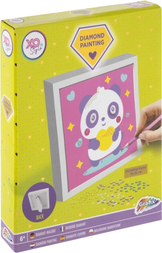 Diamantschilder-set met lijstje voor kinderen – Eenhoorn