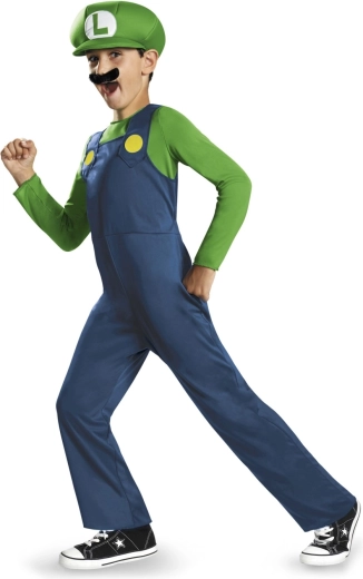 Luigi kinderkostuum (Super Mario) 7–8 jaar
