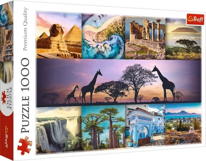 Trefl Puzzel 1000 stukjes - Collage Afrika