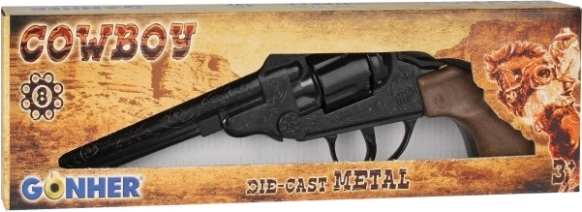 GONHER metalen cowboyrevolver voor 8-schots klappertjes