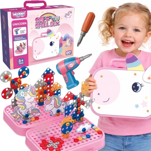 Woopie 3D schroefbouwset eenhoorn