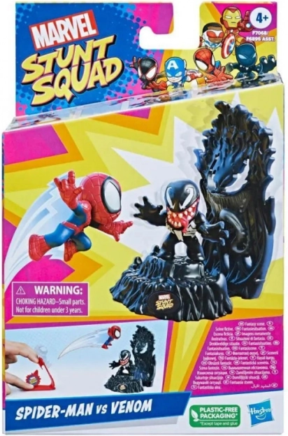 Marvel stunt squad: spider-man vs venom – actietset met launcher