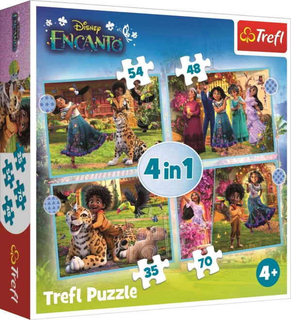 Puzzle Encanto 4-in-1 voor kinderen (35–70 stukjes) van Trefl