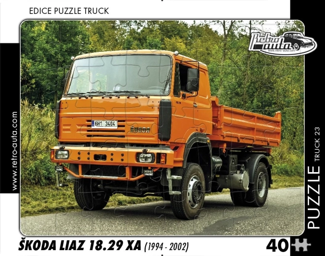 Puzzel RETRO-AUTA – ŠKODA LIAZ 18.29 XA, 40 stukjes