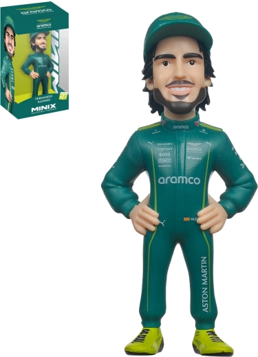Minix verzamelbare figuur Fernando Alonso (Aston Martin) - 1 stuk