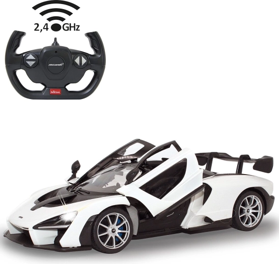 Jamara McLaren Senna RC-auto 1:14 wit 2,4 GHz met handmatig te openen deuren