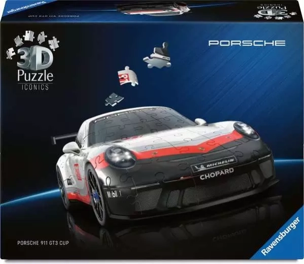 3D-puzzel Porsche 911 GT3 Cup met functionerende wielen