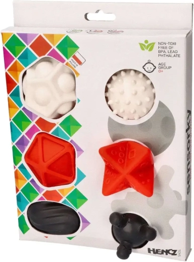 Contrasterende sensorische ballen 6 stuks 6m+ Mom's Care