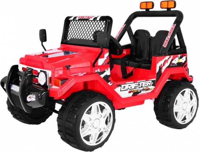 terrein kinder elektrische auto Raptor Drifter – rood, met afstandsbediening, soft start en EVA-wielen