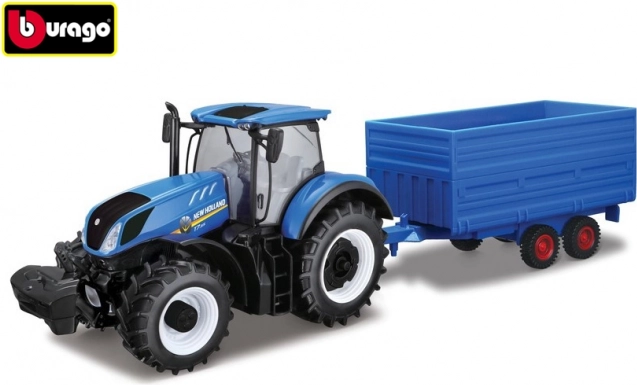 Bburago 1:32 Boerderijtractor New Holland met hooiwagen