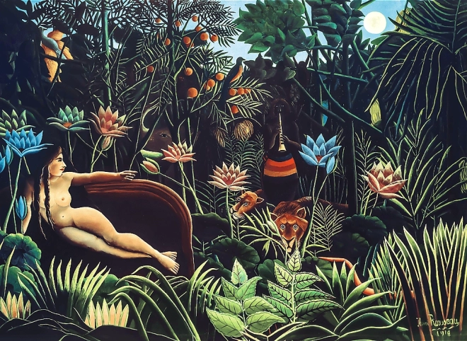 Houten Puzzel Kunst: Henri Rousseau - Droom 200 Stukken