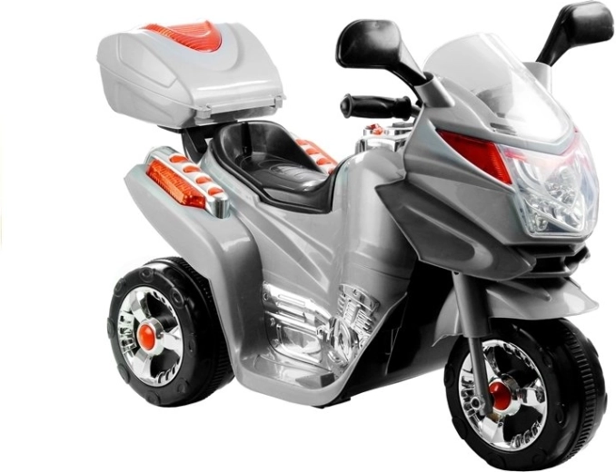 Elektrische driewielermotor voor kinderen, zilver