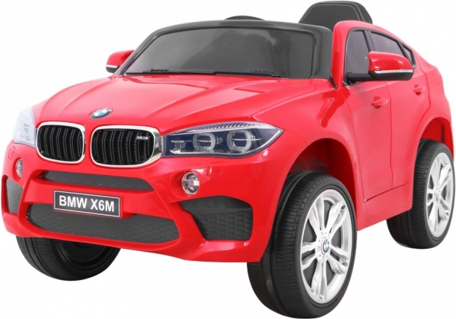 Elektrische kinderauto BMW X6M – rode SUV met afstandsbediening