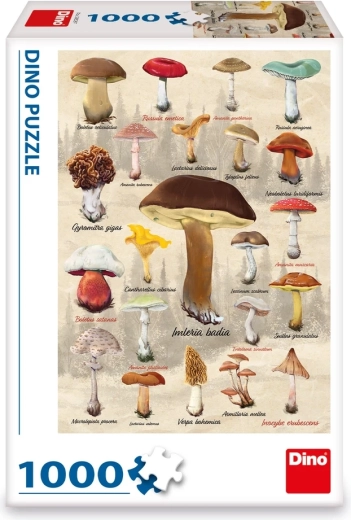 Dino puzzel paddenstoelen collage 1000 stukjes
