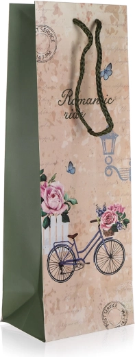 Cadeautas voor fles Romantic Ride 12 × 35 × 9 cm
