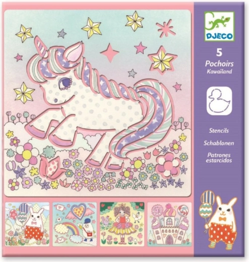 Djeco sjablonen Kawaii Land