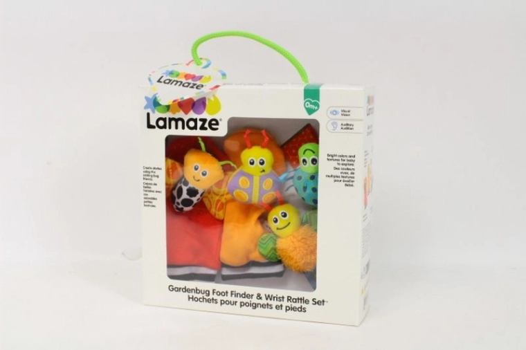 TOMY Lamaze rammelaars voor handen en voeten (set sokjes en polsband)